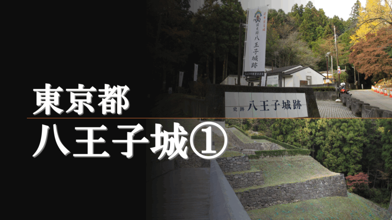 八王子城の山並みの様子