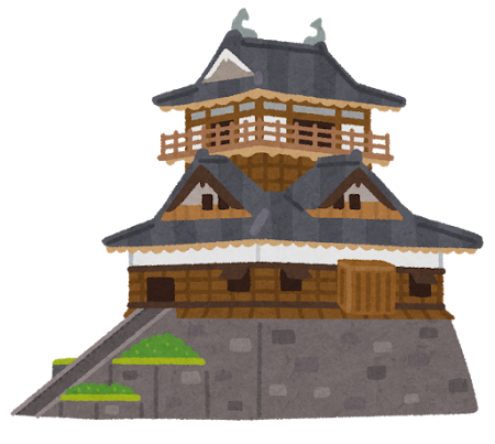 漫画に描かれた末森城のイメージイラスト