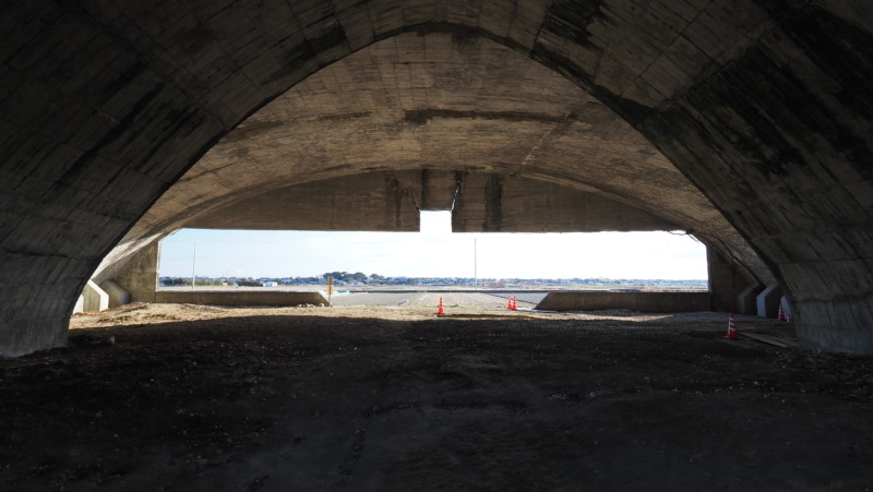 4号掩体の大開口部を正面から捉えた写真