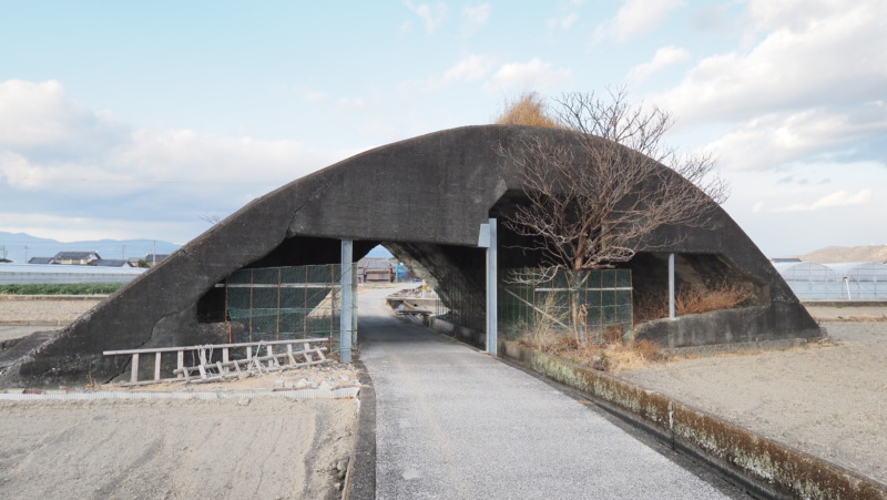 7号掩体の外観(入口方向からの写真)