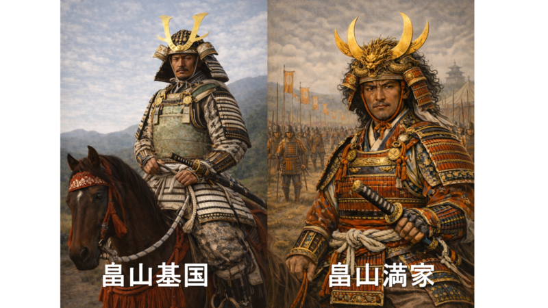 室町幕府側武将の想定図。統率を示す立ち姿