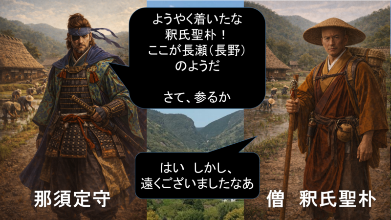 山中での行動を示す想定場面