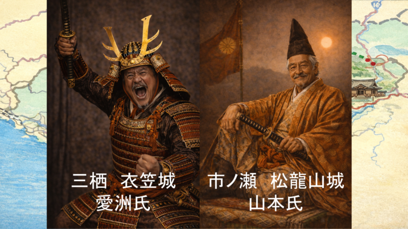 山本氏・愛洲氏を象徴する構図