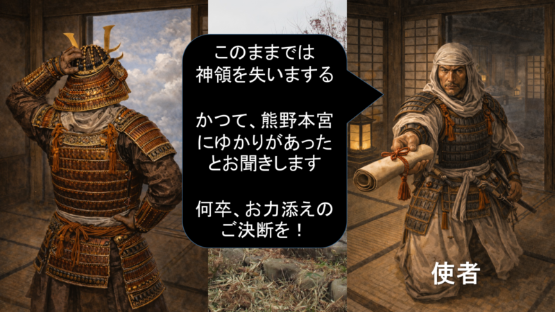双方の陣営が緊迫する局面を示す図。対立が固定化する段階