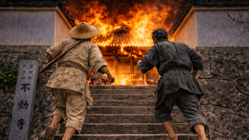 紀州攻めが終盤へ進む局面を示す図。勝敗が決まる段階