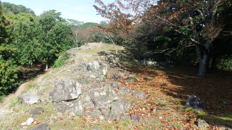 内枡方虎口付近の石垣