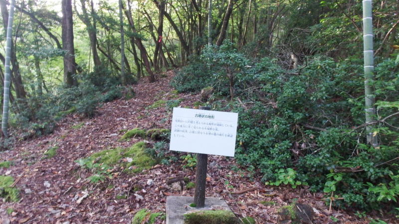 尾根沿いに並ぶ円墳