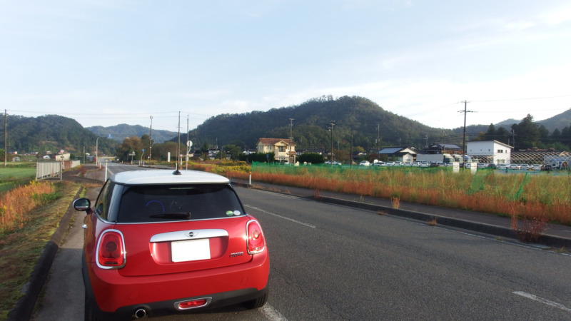 此隅山城の遠景