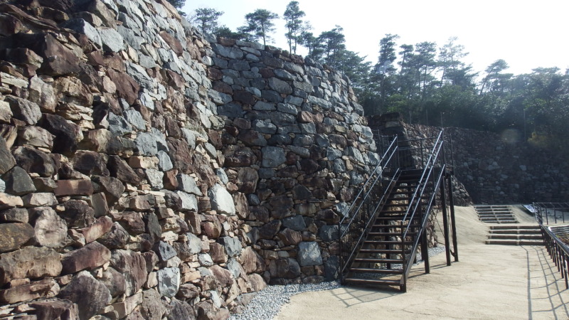 香川県にある屋嶋城の遺構