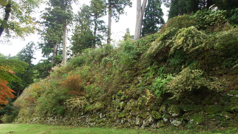 有子山城下山途中の景色と出石城下町
